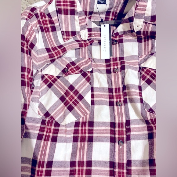 Sanctuary 2X Boyfriend Signature Shirt & oversized Fit - Picture 2 of 15